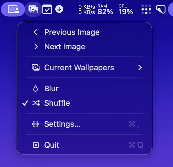 wp menu app screenshot
